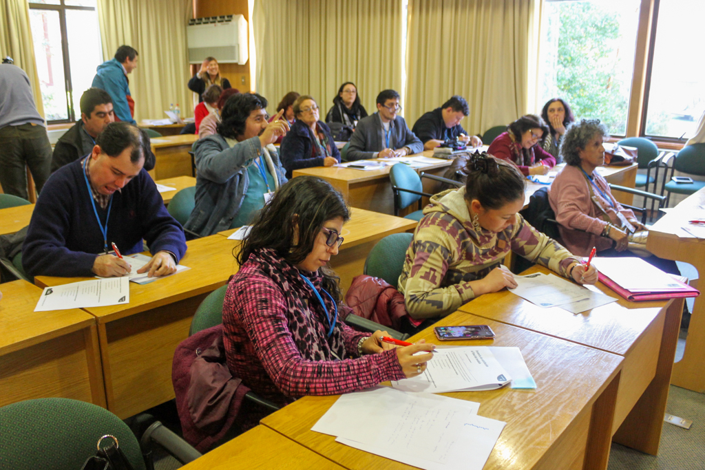 Participantes de la Escuela Territorial en la Región de Los Ríos